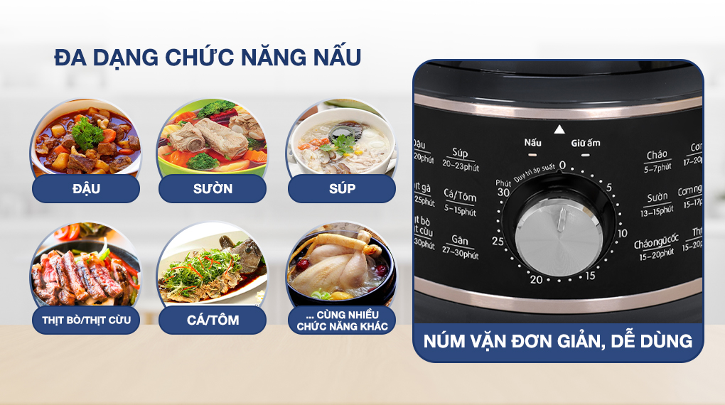 Nồi áp suất điện BlueStone PCB-5648 5 lít - Bảng điều khiển