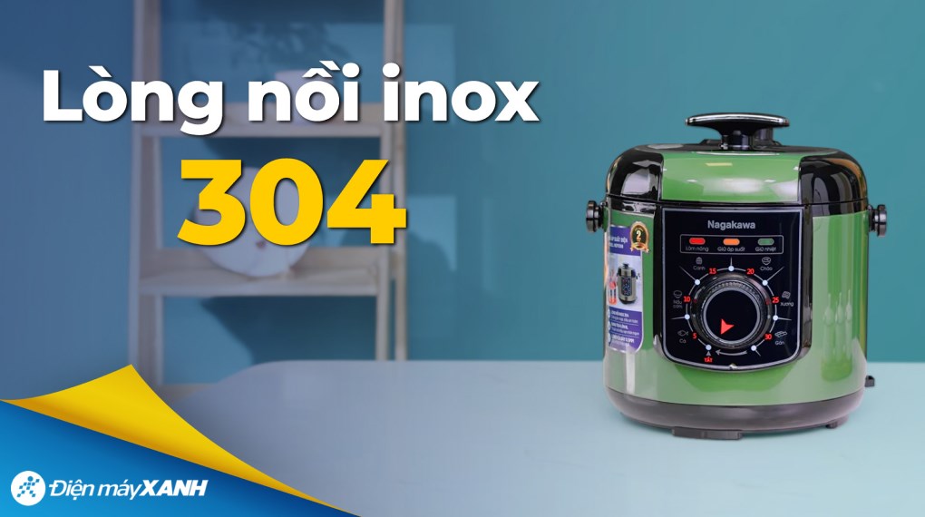 Nồi áp suất Nagakawa NEP5369 6 lít