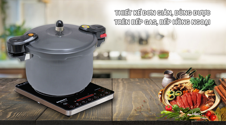 Nồi áp suất cơ Sunhouse LC600 6 lít