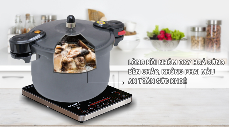 Nồi áp suất cơ Sunhouse LC600 6 lít