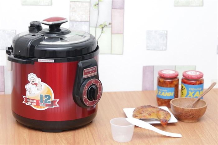 Nồi áp suất điện Sunhouse SHD-1562 6.0 lít Màu Đỏ