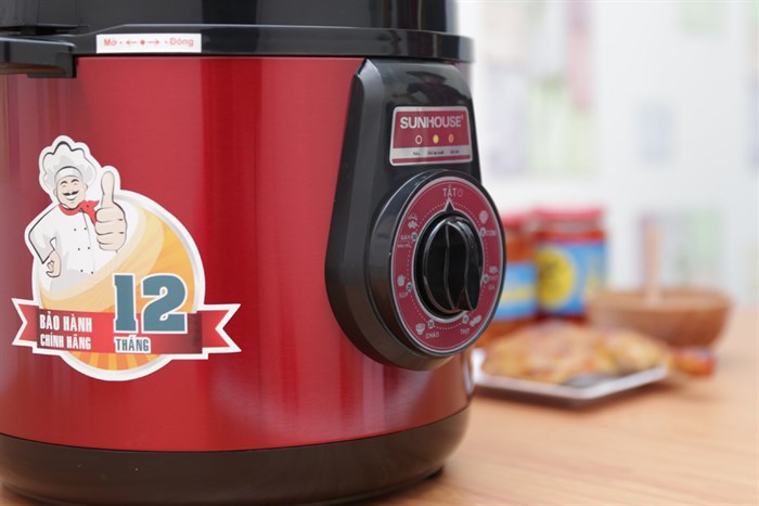 Nồi áp suất điện Sunhouse SHD-1562 6.0 lít Màu Đỏ