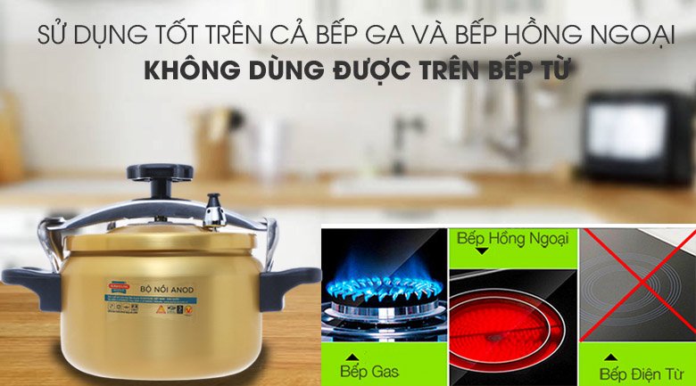 Nồi áp suất cơ Sunhouse SHA8504 16 Nồi áp suất cơ Sunhouse SHA8504 5 lít