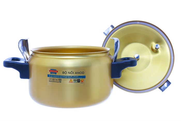 Nồi áp suất cơ Sunhouse SHA8504 5 lít Màu Vàng