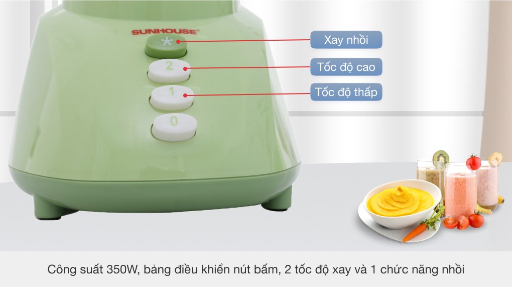 Máy xay sinh tố Sunhouse SHD 5112 Xanh