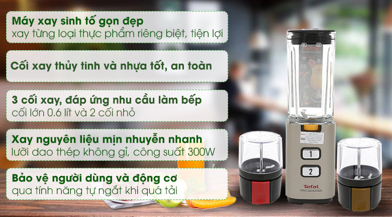 Máy xay sinh tố đa năng Tefal BL142A42 - 2