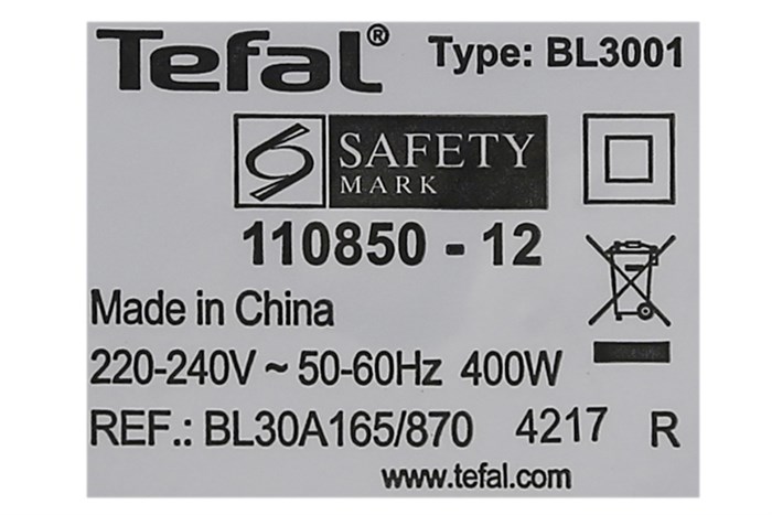 Máy xay sinh tố Tefal BL30A165 Màu Trắng