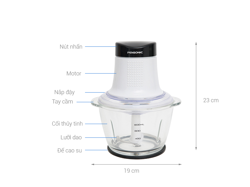 Thông số kỹ thuật Máy xay thịt Pensonic PB-6001G