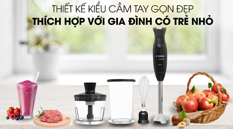 Máy xay cầm tay Bosch HMH.MSM2650B 600W - 4