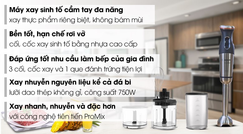 Máy xay cầm tay Bosch MSM87180 - 2