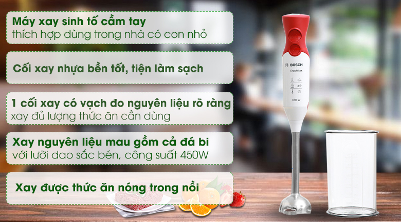 Máy xay cầm tay Bosch MSM64110 - 2