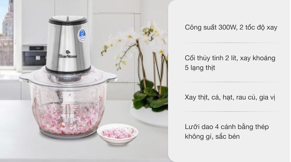 Máy xay thịt đa năng BlueStone CHB-5149 300W 2 lít - 9