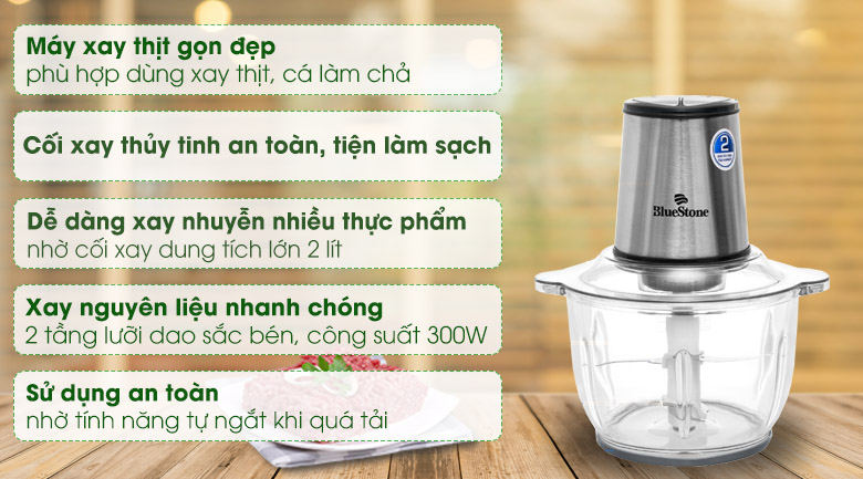 Máy xay thịt đa năng BlueStone CHB-5149 300W 2 lít - 7
