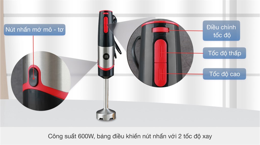 Máy xay đa năng cầm tay Mishio MK-185