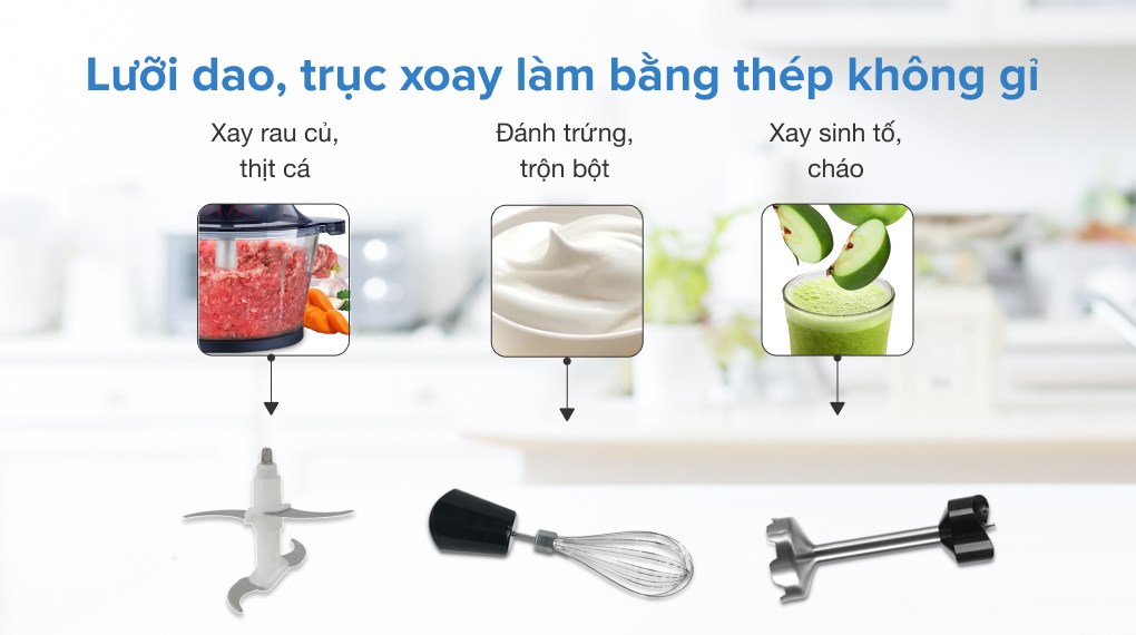 Máy xay đa năng cầm tay Mishio MK-185