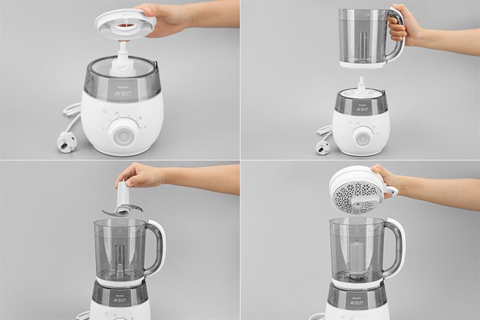 Máy hấp và xay thức ăn SCF875.02 Philips Avent Màu Trắng