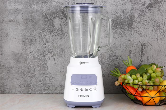 Máy xay sinh tố đa năng Philips HR2222/00 Màu Trắng - Tím