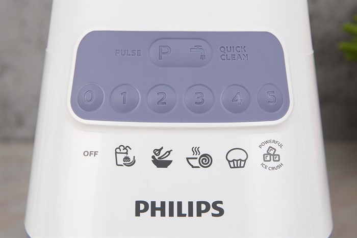 Máy xay sinh tố đa năng Philips HR2222/00 Màu Trắng - Tím