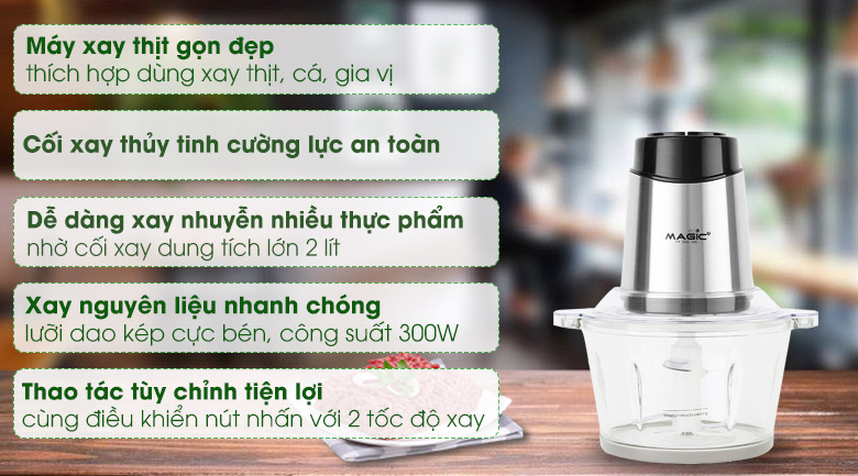 Máy xay thịt đa năng Magic Eco AC-15 300W 2 lít - 6