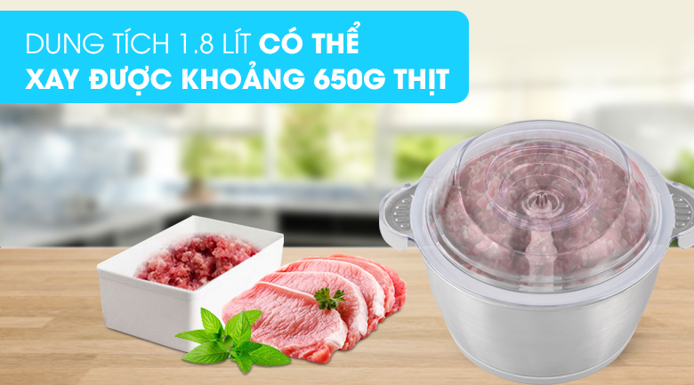 Máy xay thịt đa năng Mishio MK-157 300W 1.8 lít - 2
