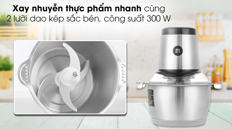 Máy xay thịt Mishio MK-157 - Xay nhuyễn nhanh chóng