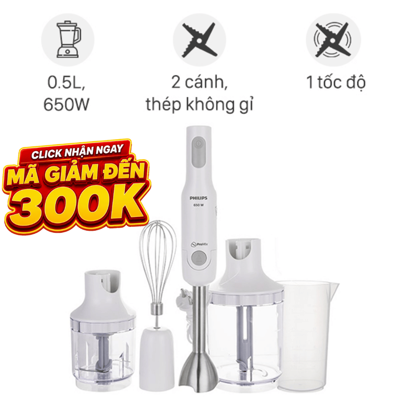 Máy xay cầm tay Philips HR2537