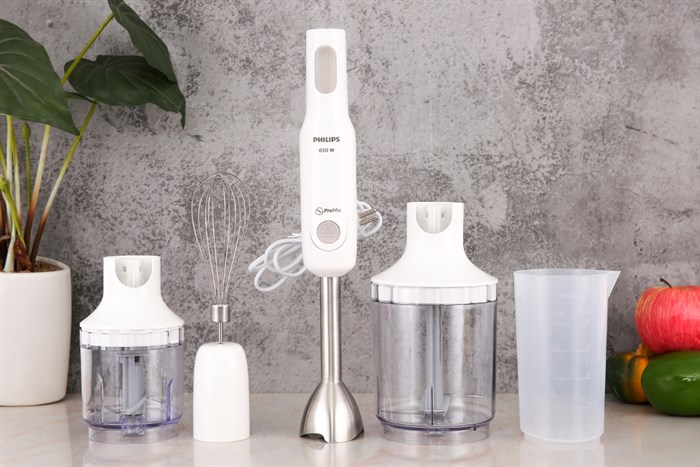 Máy xay cầm tay Philips HR2537 Màu Trắng