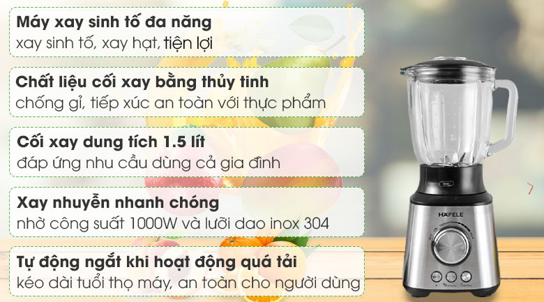 Máy xay sinh tố đa năng Hafele GS-603 (535.43.262) - 5