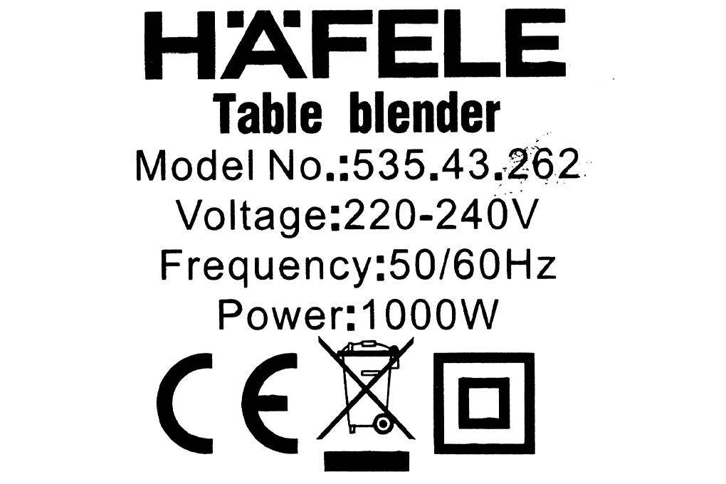 Siêu thị máy xay sinh tố đa năng Hafele GS-603 (535.43.262)
