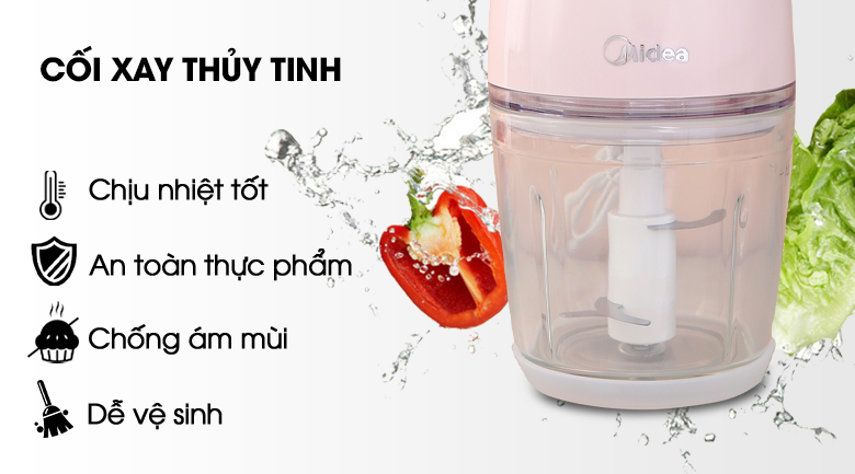 Máy xay thịt mini Midea MJ-BC200G 200W 0.6 lít - 11