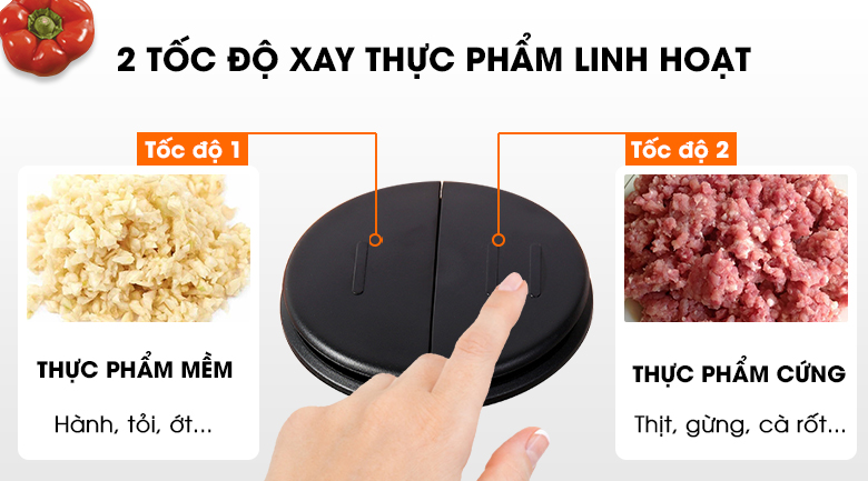 Máy xay thịt đa năng Midea MJ-BC300GS 300W 2 lít - 4