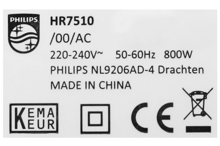 Máy xay sinh tố đa năng Philips HR7510/00 Màu Trắng