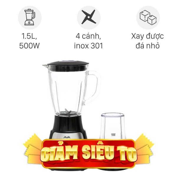 Máy xay sinh tố đa năng AVA BL1055-CB