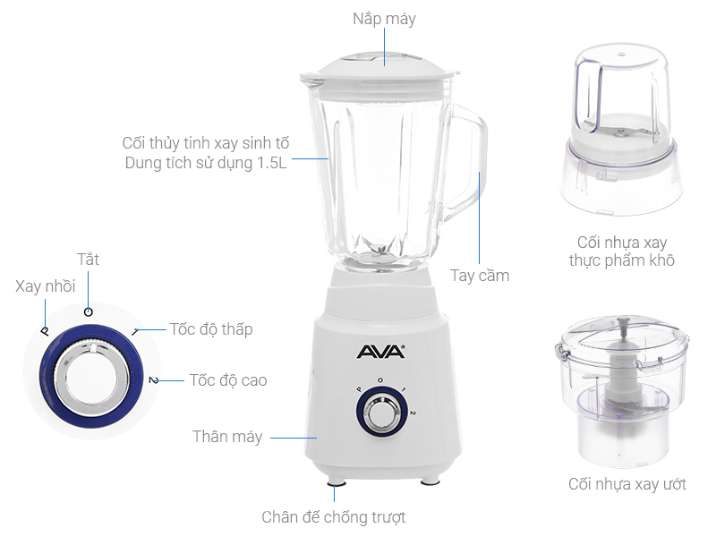 Máy xay sinh tố đa năng AVA BL468