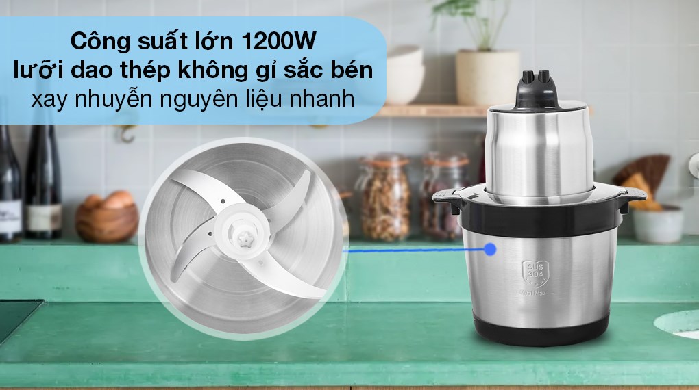 Máy xay thịt đa năng Mishio MK-279 1200W 6 lít - 13