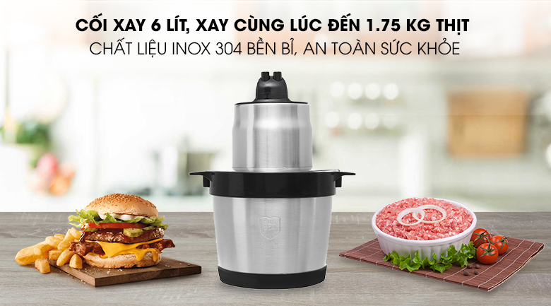 Máy xay thịt Mishio MK-279 - Dung tích 6 lít