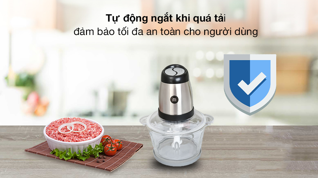 Máy xay thịt đa năng Mishio MK-273 300W 1.8 lít