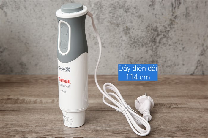Máy xay sinh tố cầm tay Tefal HB643138 Màu Trắng - Xám