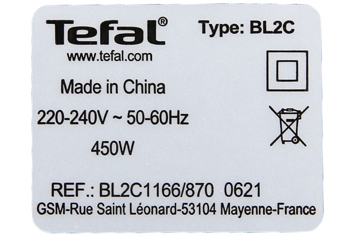 Máy xay sinh tố đa năng Tefal Blendeo BL2C1166 Màu Trắng - Xám