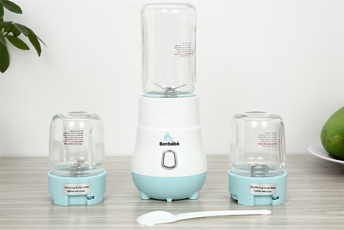 Máy xay mini đa năng Bonbébé BB-39 Màu Trắng - Xanh