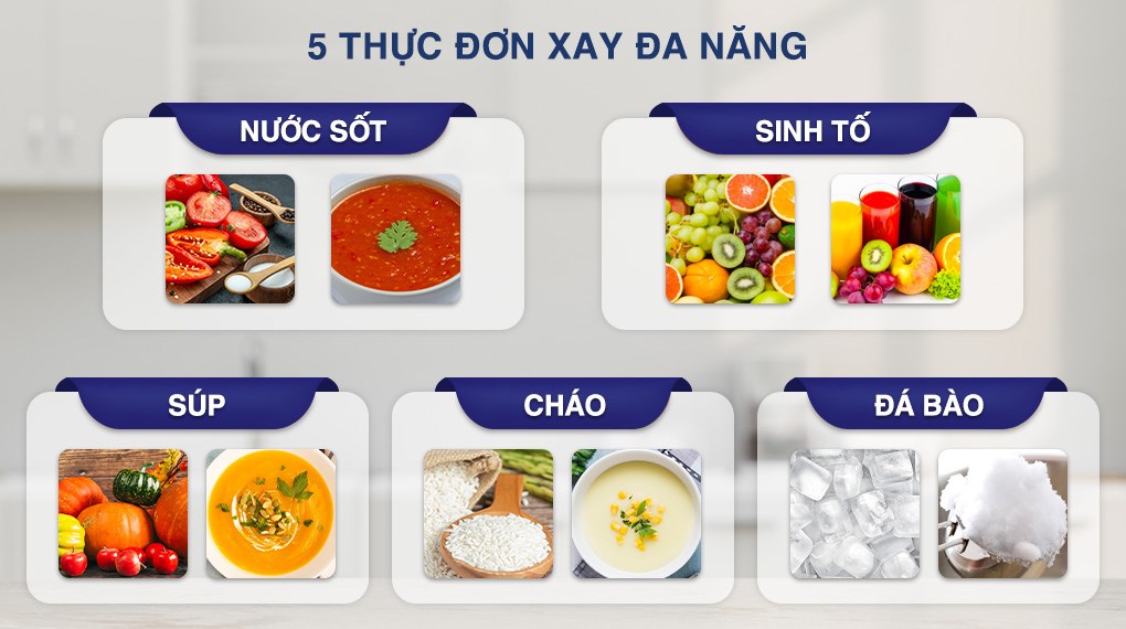 Máy xay sinh tố đa năng Tefal BlendForce Piano BL47YB66