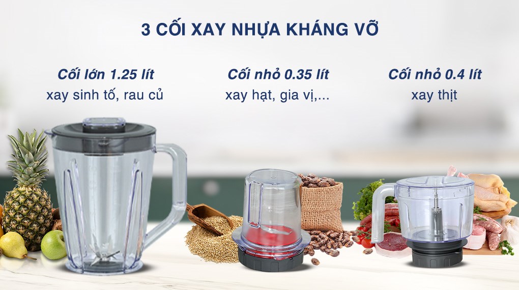 Máy xay sinh tố đa năng Tefal BlendForce Piano BL47YB66