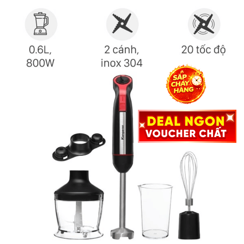 Máy xay cầm tay Kangaroo KGHB800X