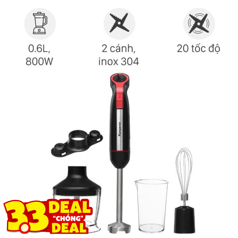 Máy xay cầm tay Kangaroo KGHB800X