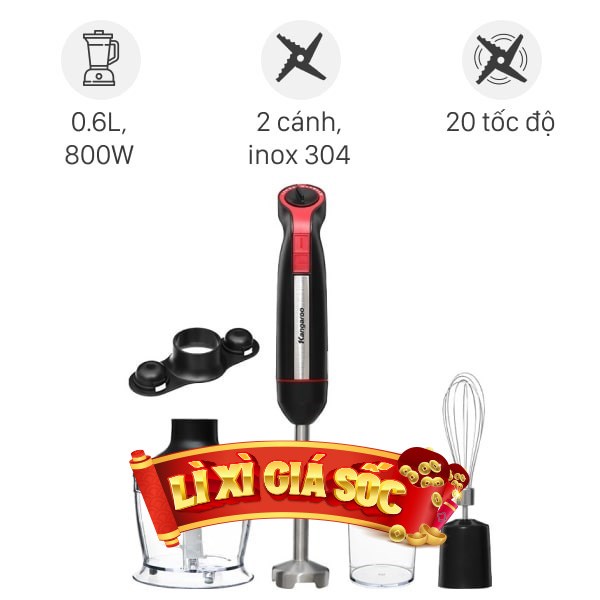 Máy xay cầm tay Kangaroo KGHB800X
