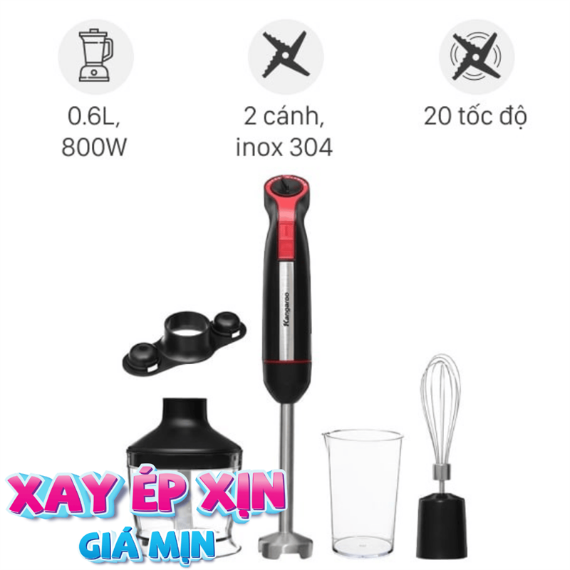 Máy xay cầm tay Kangaroo KGHB800X