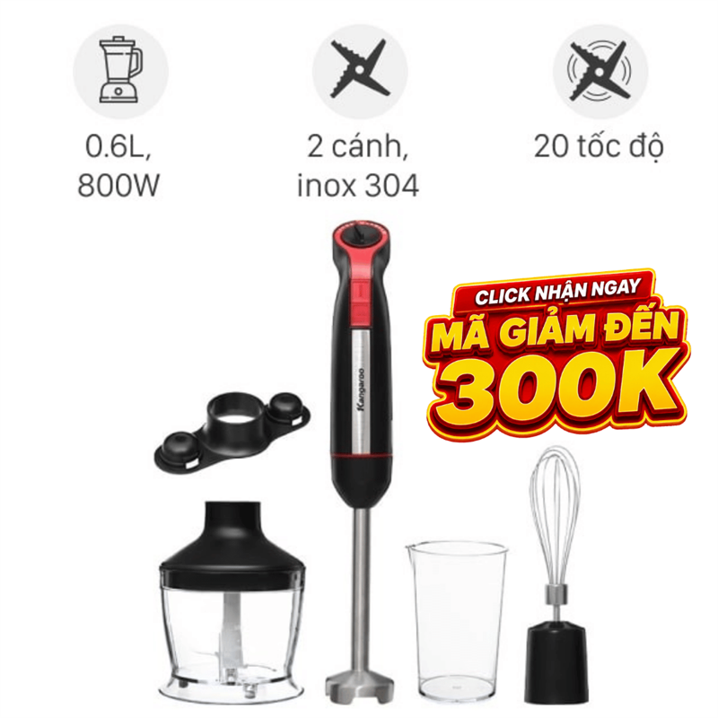 Máy xay cầm tay Kangaroo KGHB800X