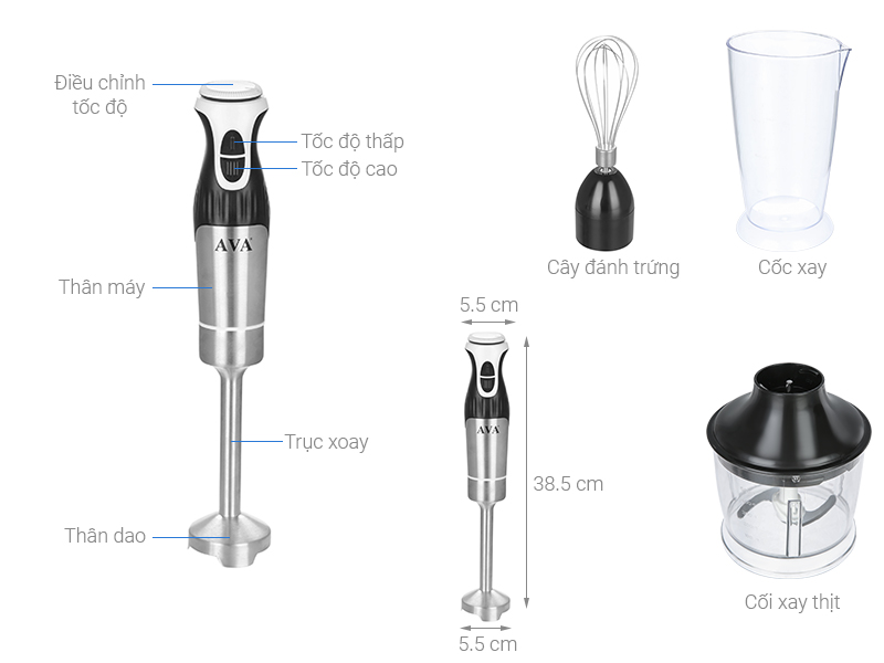 Máy xay cầm tay AVA HB-778