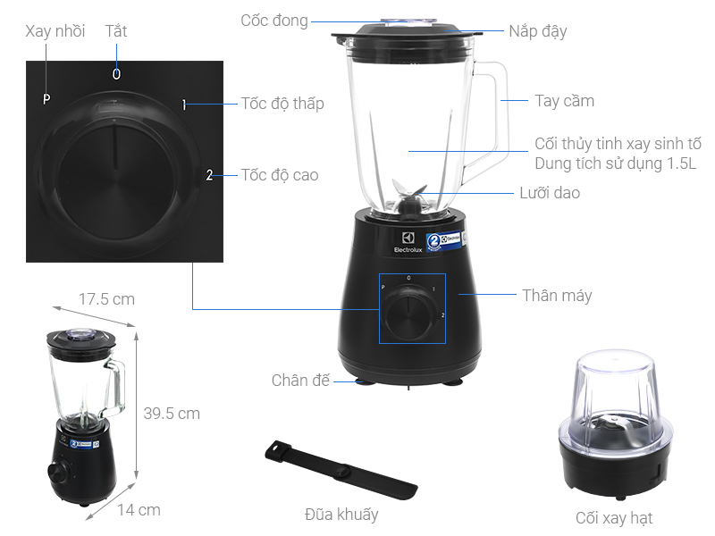 Máy xay sinh tố đa năng Electrolux E3TB1-310K