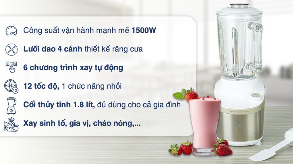 Máy xay sinh tố Philips HR3760/01
